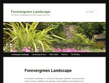 Tablet Screenshot of forevergreenlandscape.net
